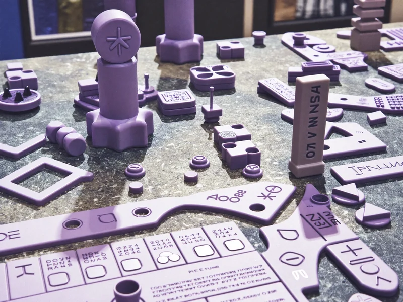 Illustrierte Detailansicht von Materialien und Verarbeitung im Spielwarenkontext